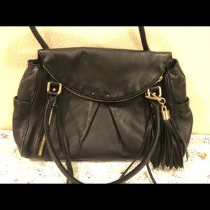 Botkier black leather shoulder bag
